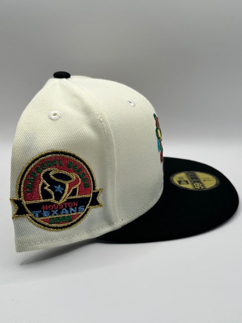 Houston Texans Christmas Lights 2000 Inaug Season Cream Black