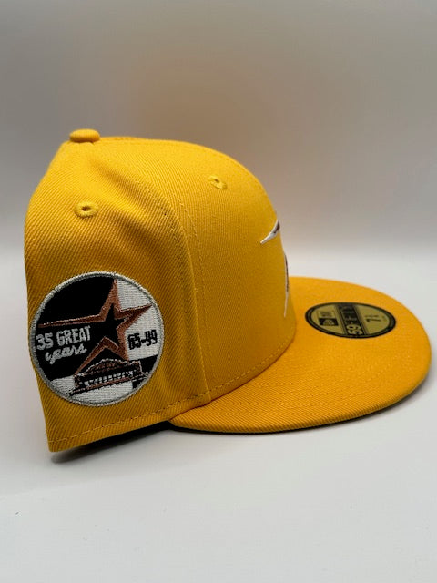 Houston Astros Star 35 Grt Yrs Mustard Yellow