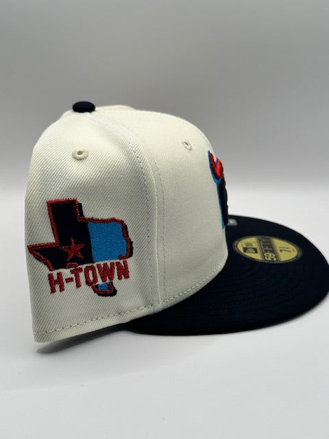 Houston Texans H Town Cream Red Blue