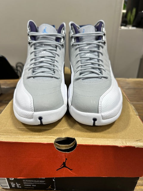 Jordan 12 Retro Grey University Blue - Size 9 (Pre-Owned)