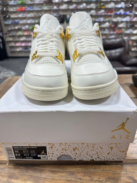 Jordan 4 Retro Metallic Gold (W) - Size 10W (Pre-Owned)