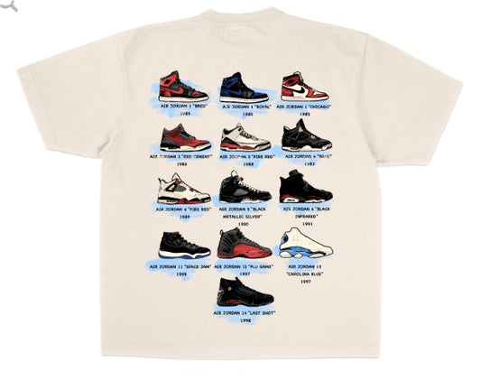 Michael Jordan 'Retro Remix Tee' - CREAM