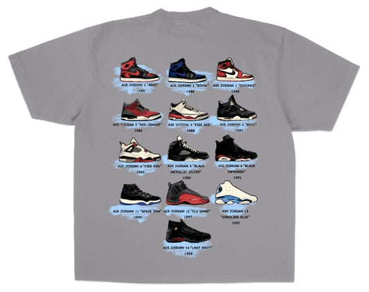 Michael Jordan 'Retro Remix Tee' - Cement Gray