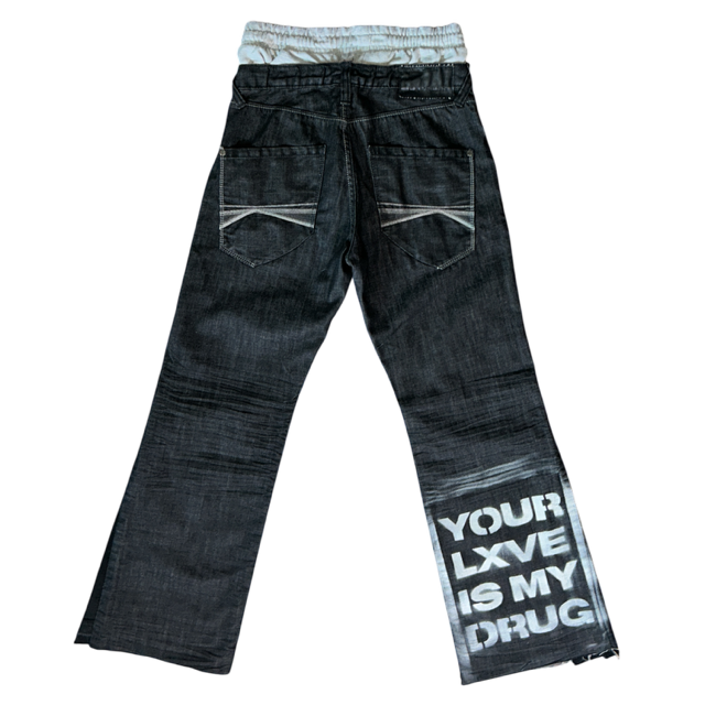 YOUR LXVE IS MY DRUG - BLACK JEANS