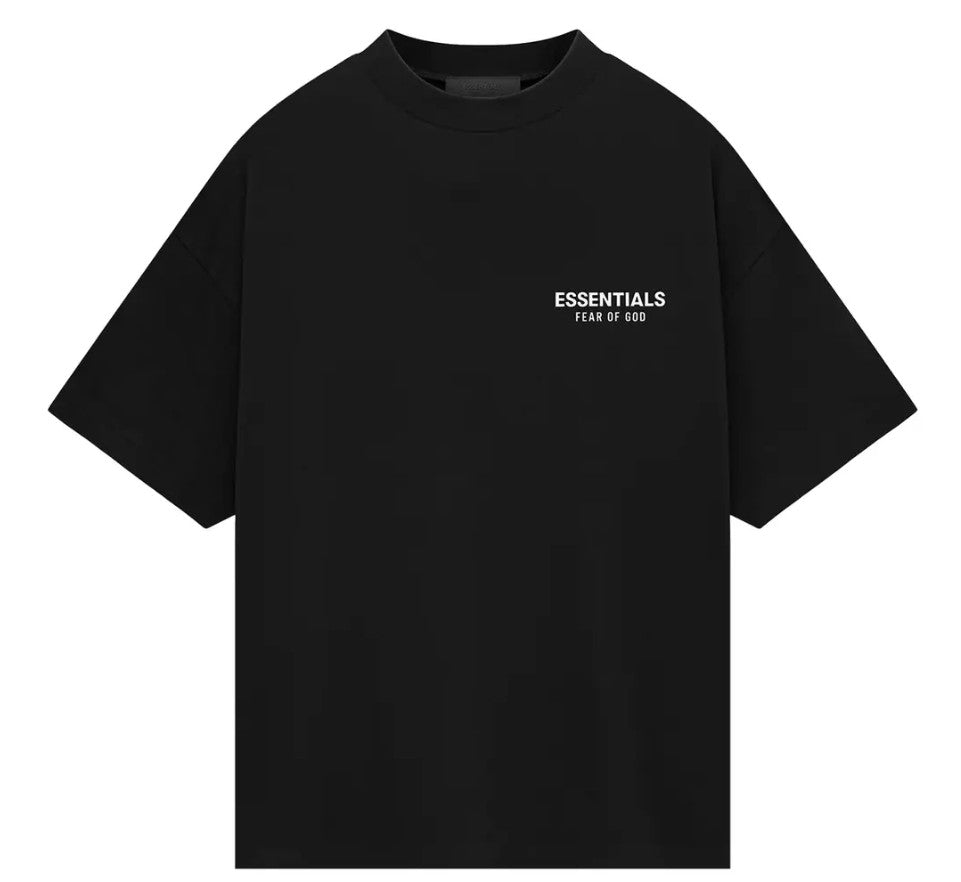 Fear of God Essentials Jersey Crewneck T-Shirt - Black