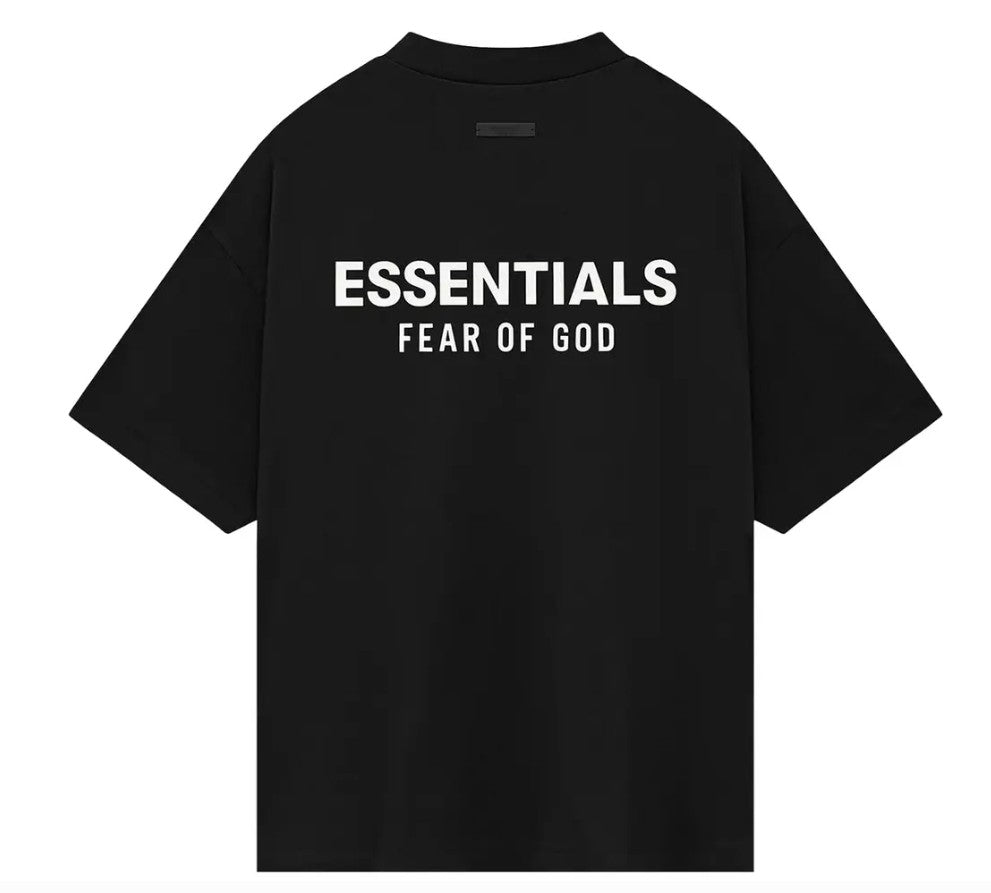 Fear of God Essentials Jersey Crewneck T-Shirt - Black