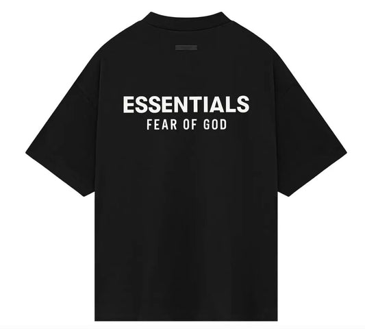 Fear of God Essentials Jersey Crewneck T-Shirt - Black