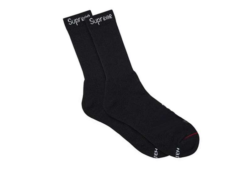 Supreme Hanes Socks (1 Pair) - Black