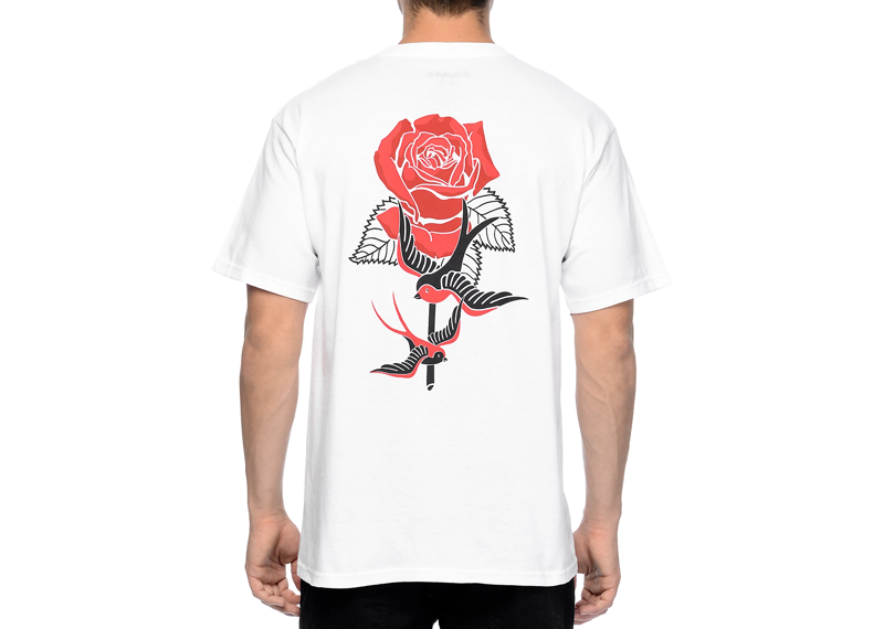 Empyre Swallows And Roses - White