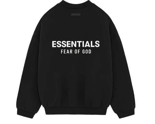 Fear of God Essentials Fleece Crewneck II - Black