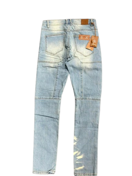 Crysp Denim Jeans - Light Blue Distressed