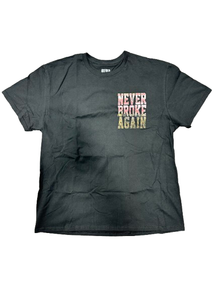 Never Broke Again Vintage Skull Tee - Black