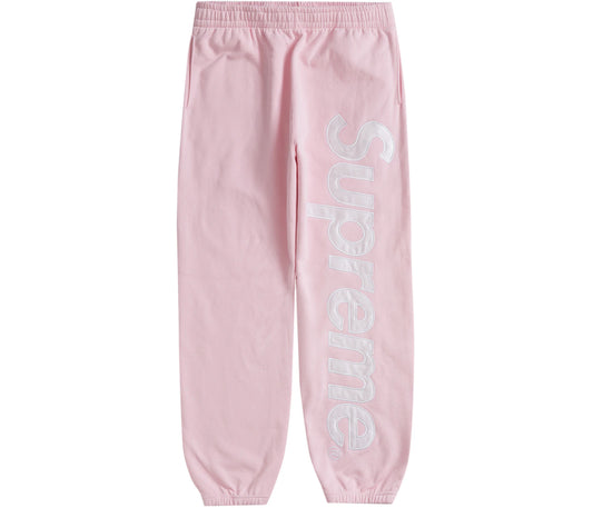 Supreme Satin Applique Sweatpant (FW23) Light Pink