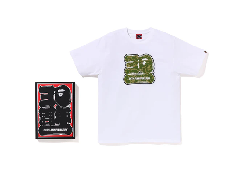 BAPE A Bathing Ape 30th Anniversary Tee - White