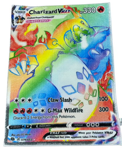 Pokémon Sword & Shield Champion's Path Charizard VMAX Secret Rare Rug - Rugs of LA - 30" by 21.5"