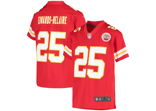 Youth Kansas City Chiefs Clyde Edwards-Helaire Nike Red Game Jersey