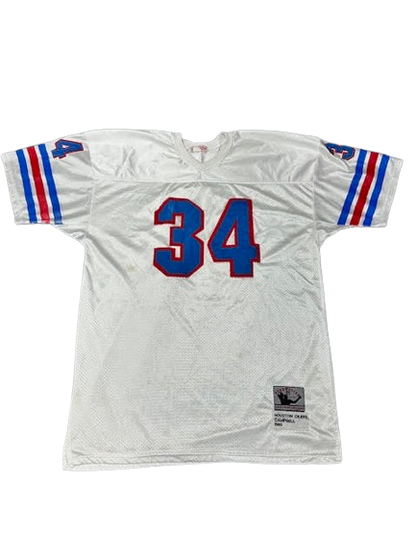 Houston Oilers Mitchell & Ness Earl Campbell #34 Throwback 1980 Jersey - 5XL