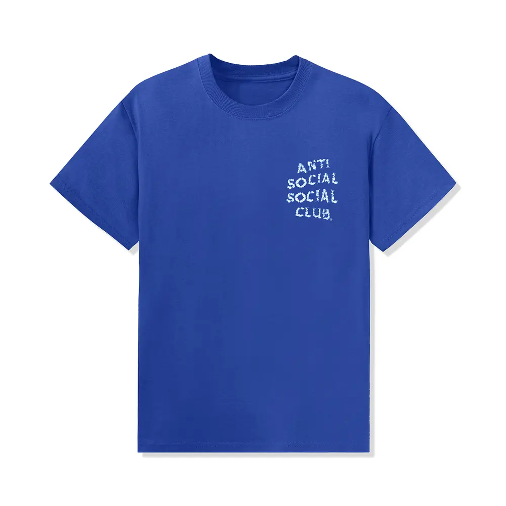 Anti Social Social Club Partly Cloud Tee Royal Blue