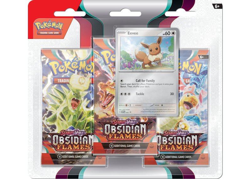 Pokémon - Trading Card Game: Scarlet & Violet —Obsidian Flames 3pk Booster