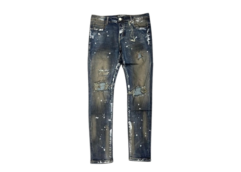 En Noir Jeans - Paint Splatter - Blue