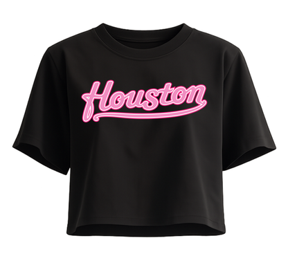 Houston Pretty Pink Crop Top