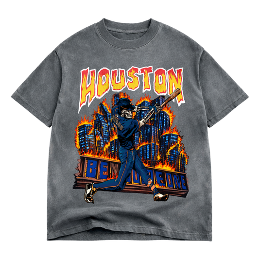 Houston Astros Flaming Bones