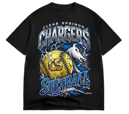 CS Softball & Sole'd Out Collab. Tee - Premium Oversized Tee (Pre-Order)