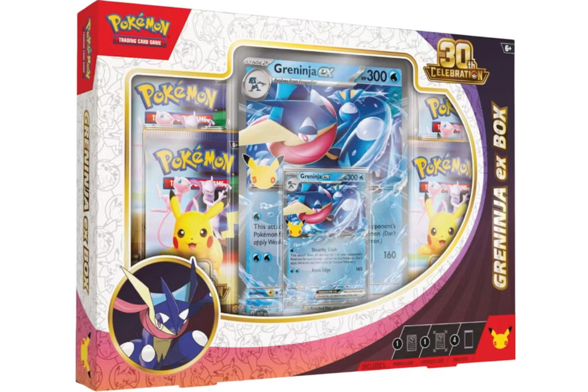 2026 Pokémon Mega Evolution 30th Celebration Greninja ex Box