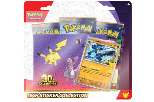 2026 Pokémon Mega Evolution 30th Celebration Tech Sticker Collection : Lucario Promo