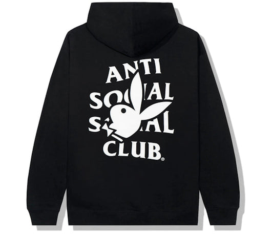 Anti Social Social Club Playboy Bunny Logo Hoodie Black