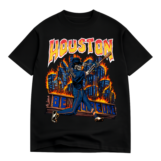 Houston Astros Flaming Bones
