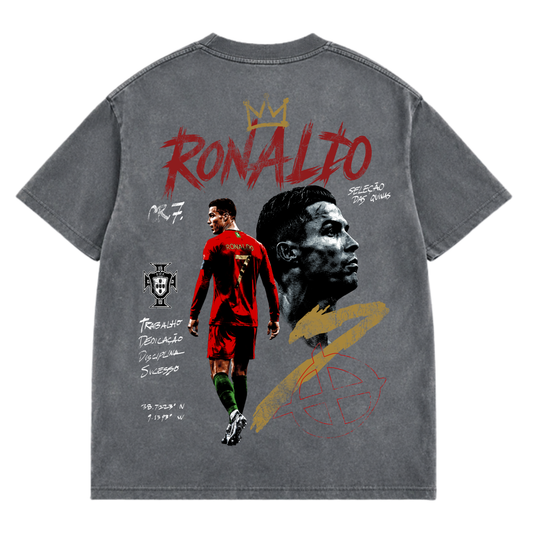 Cristiano Ronaldo (CR7) - 2026 FIFA World Cup Team Portugal - Washed Grey