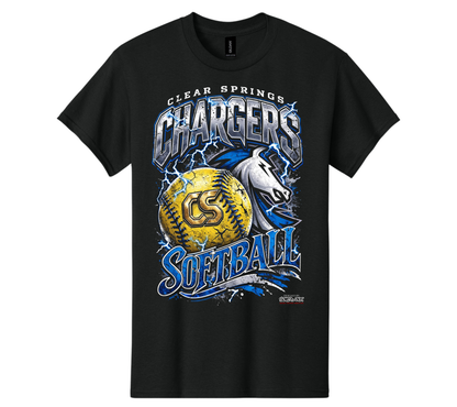 CS Softball Tee - Soft Cotton - Adult Classic Fit (Pre-Order)