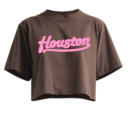 Houston Pretty Pink Crop Top