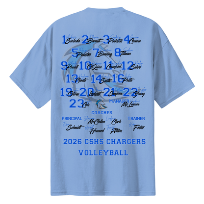 Clear Springs 2026 Volleyball Playoff Tee - Baby Blue Team Edition (Pre-Order)