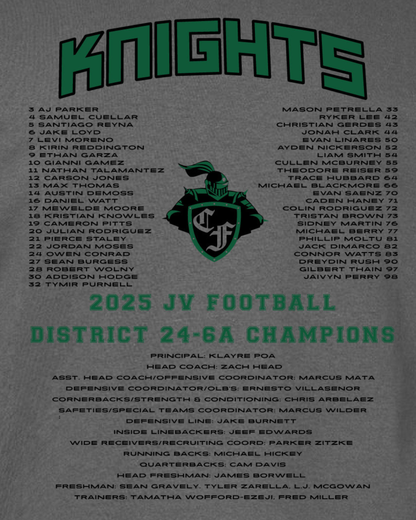 Clear Falls JV District Championship - Charcoal