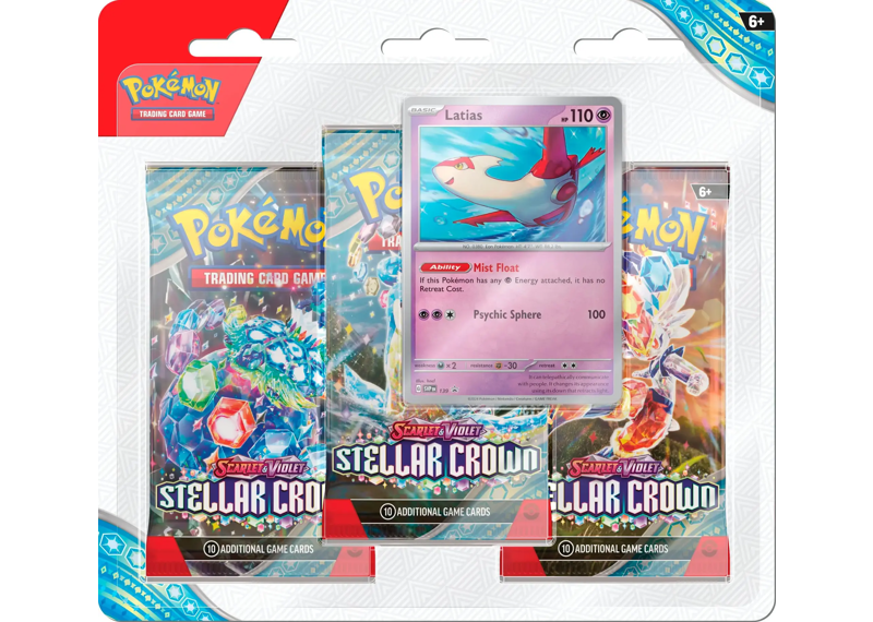 Pokémon - Trading Card Game: Scarlet & Violet - Stellar Crown 3pk Booster