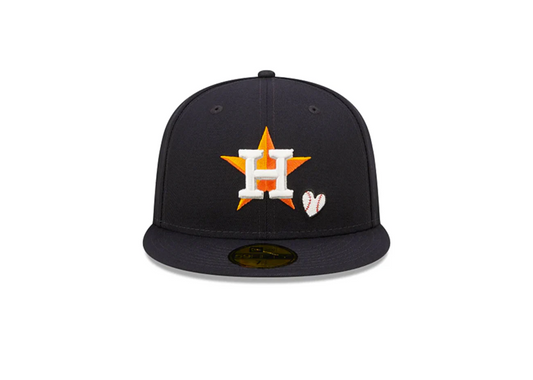 Houston Astros Team Heart 59Fifty Fitted (Navy)