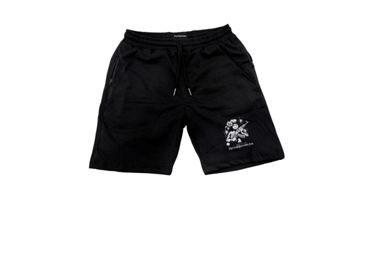 RICCH REGARDLE$$ MESH SHORTS BLACK