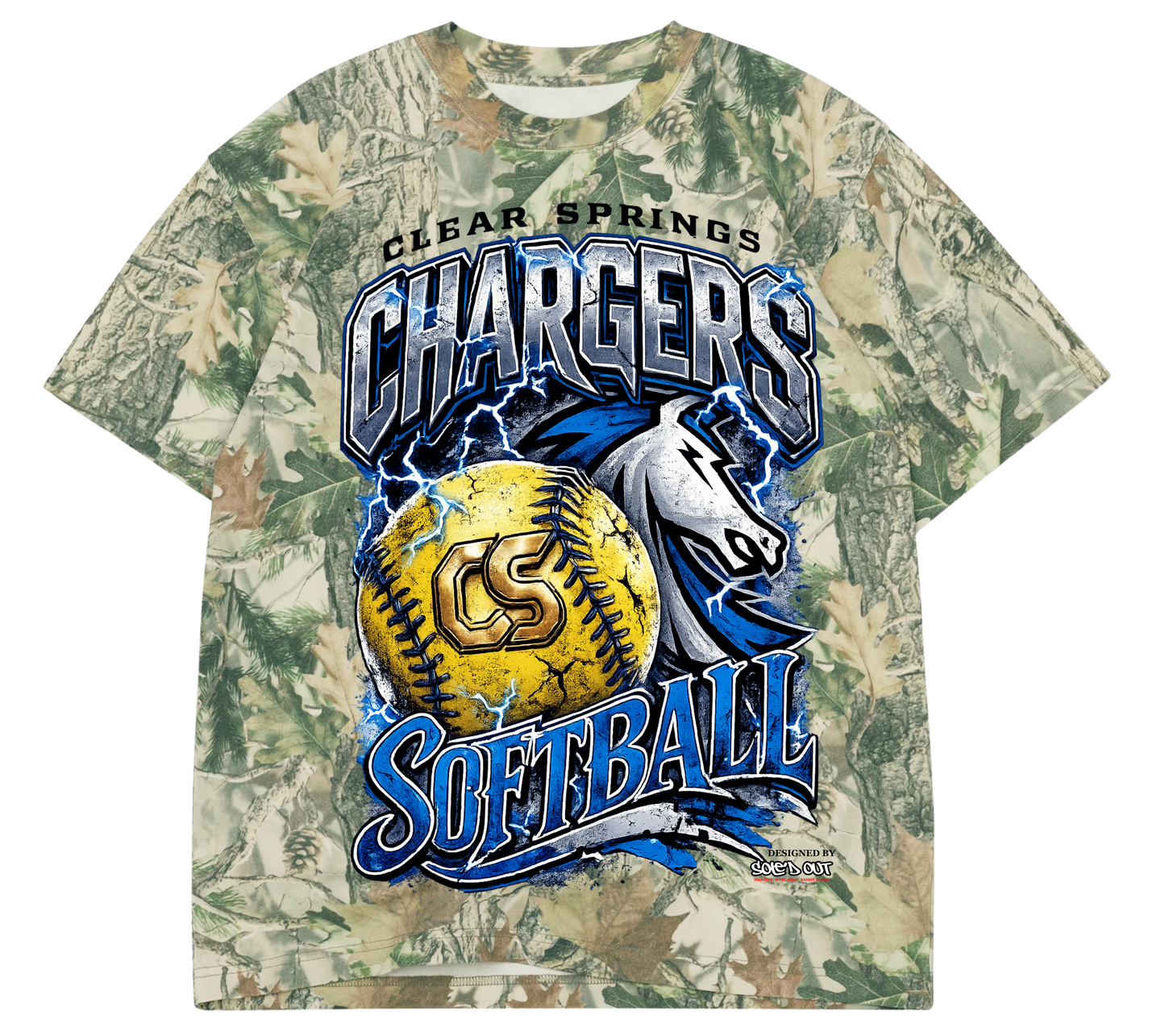 CS Softball & Sole'd Out Collab. Tee - Premium Oversized Tee (Pre-Order)