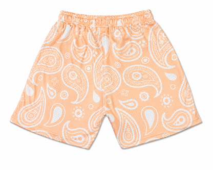 HOC - Peach Paisley Shorts