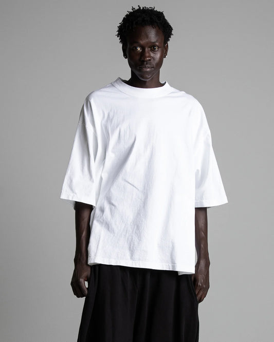 7.5oz Max Heavyweight Garment Dye Drop Shoulder - White
