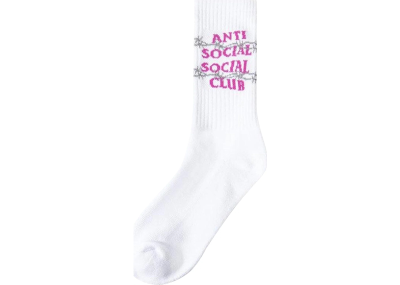 Anti Social Social Club Barbara Socks White