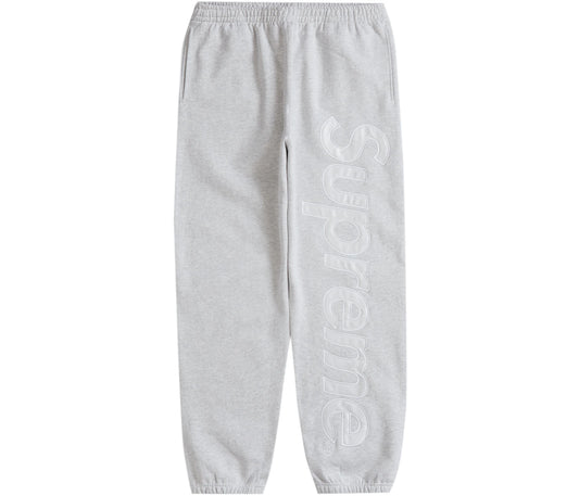 Supreme Satin Applique Sweatpant (FW23) Ash Grey