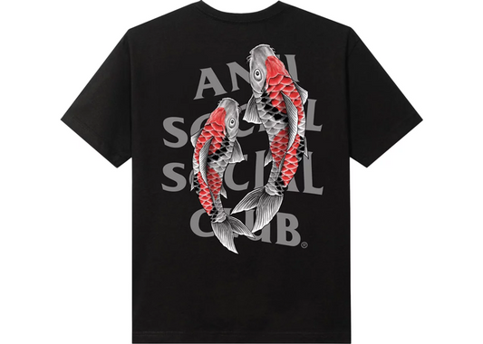 Anti Social Social Club Koi Garden Tee (3M Reflective) Black