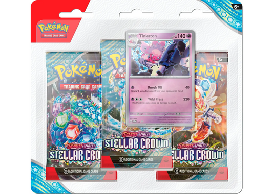 Pokémon - Trading Card Game: Scarlet & Violet - Stellar Crown 3pk Booster