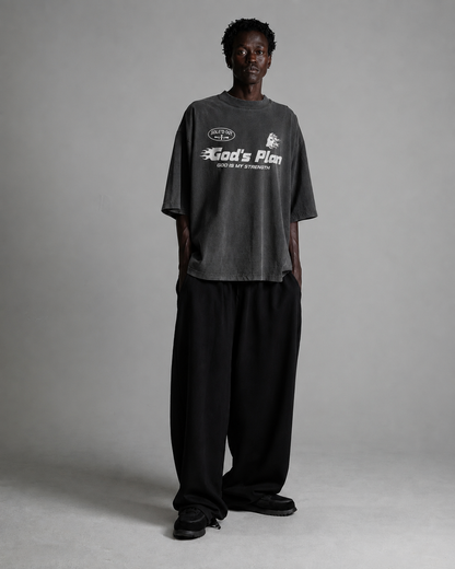 God's Plan - Cement Grey Drop Shoulder