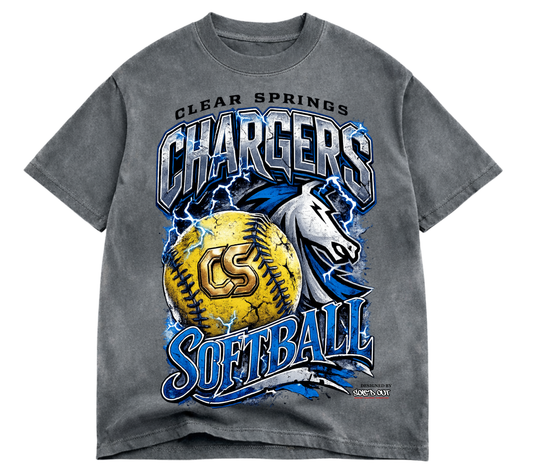 CS Softball & Sole'd Out Collab. Tee - Premium Oversized Tee (Pre-Order)