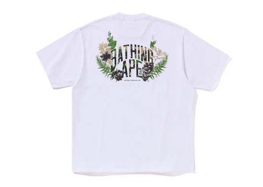 BAPE Flora Ape Head Relaxed Fit Tee White