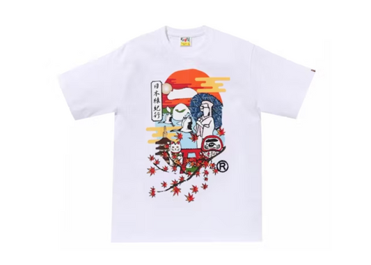 BAPE Japan Culture Ape Head Tee White